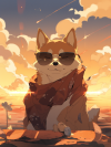 flux_nomad_Chill_Shiba_Inu_wearing_sunglasses_watching_the_suns_dc99990b-194a-46d4-a387-4f7064...png
