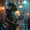 flux_nomad_Xenomorph_playing_Bass_Guitar_dynamic_pose_on_Cosmic_55767c79-139f-4e00-a0a1-2120cd...png