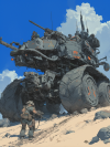 flux_nomad_Semitruck_in_the_style_of_Ralph_McQuarrie_de8f3fdf-48ed-4710-ae96-0cb9b1ac10f4.png