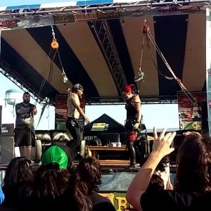 Chicago Open Air 2017 Freak Show - Hanging on Hooks - YouTube